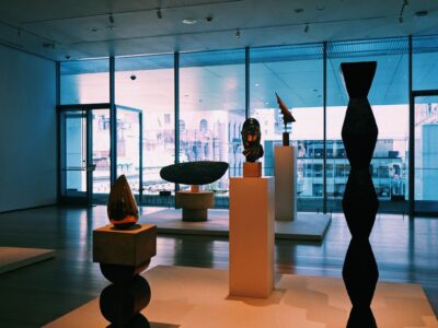 Contemporary sculpture gallery exhibition space