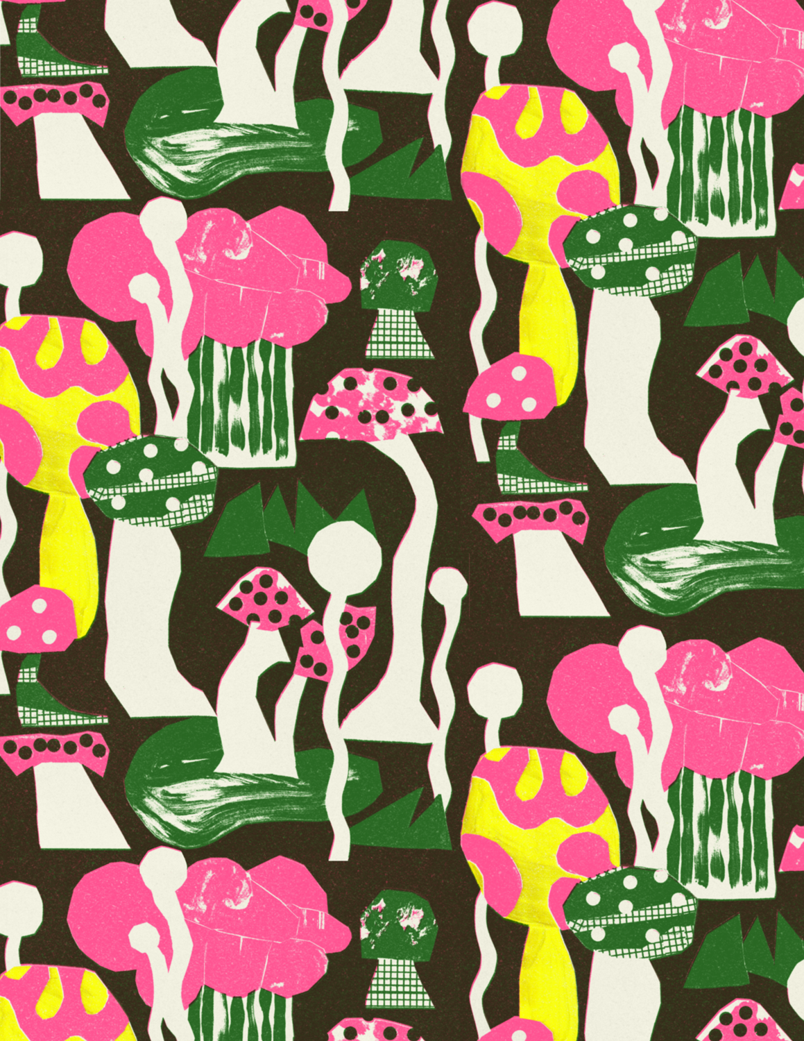 A Field of Mushroom Not So Much Room — Asahi Nagata