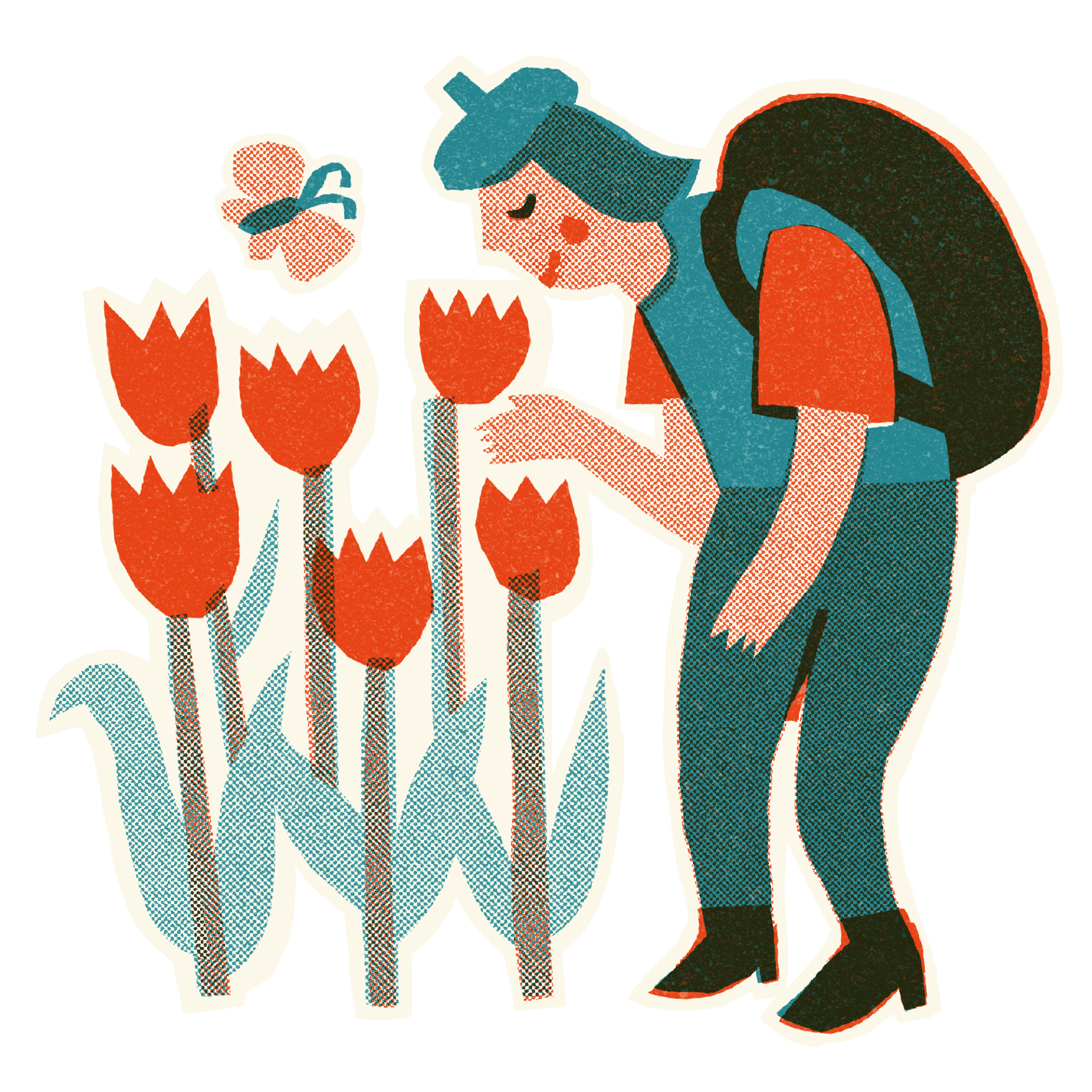 Tulip illustration — Asahi Nagata