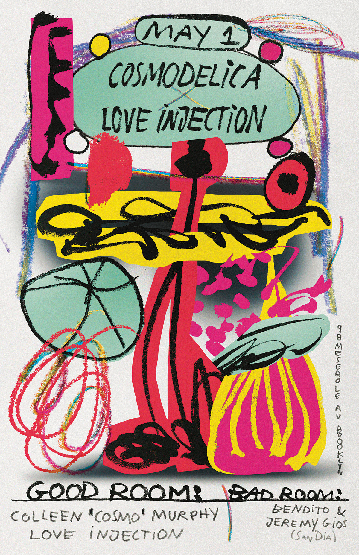 Cosmodelica Love Injection poster — Bráulio Amado