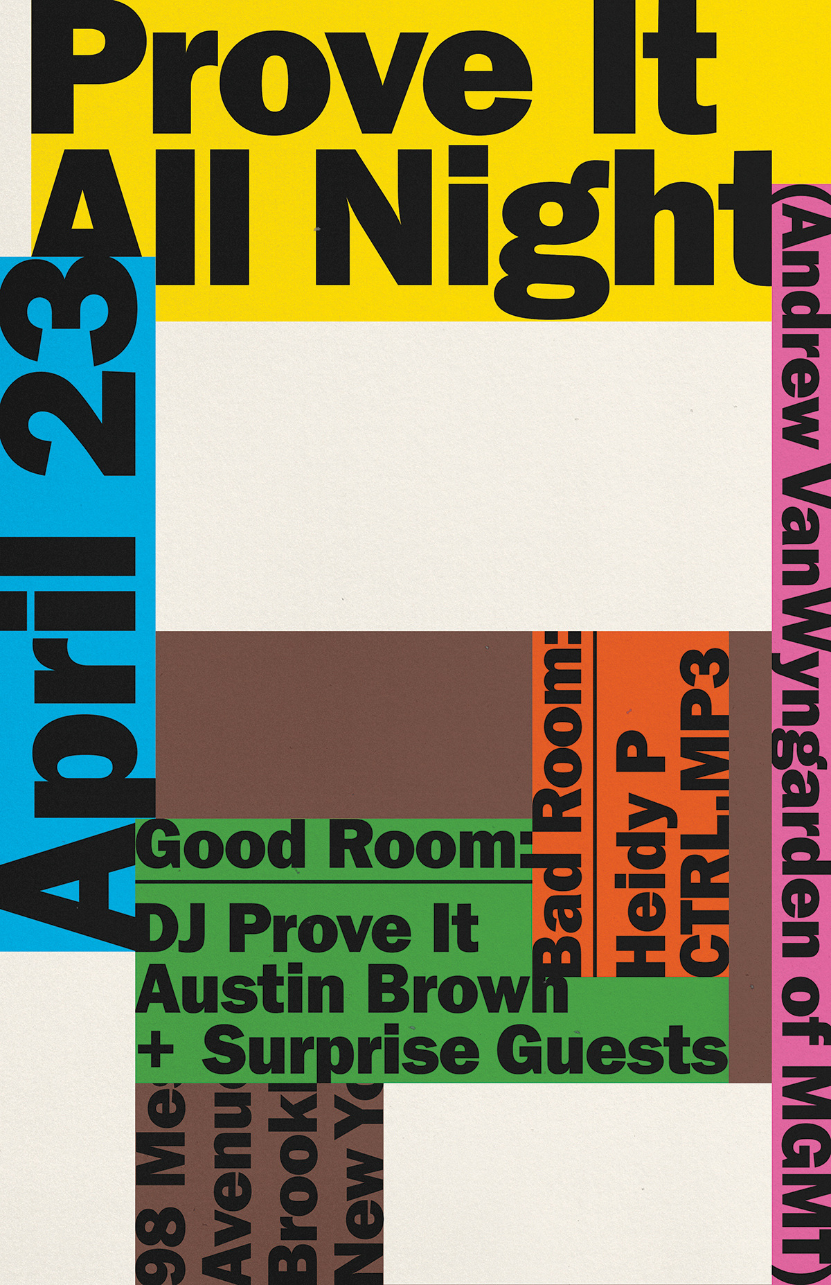 Prove It All Night poster — Bráulio Amado