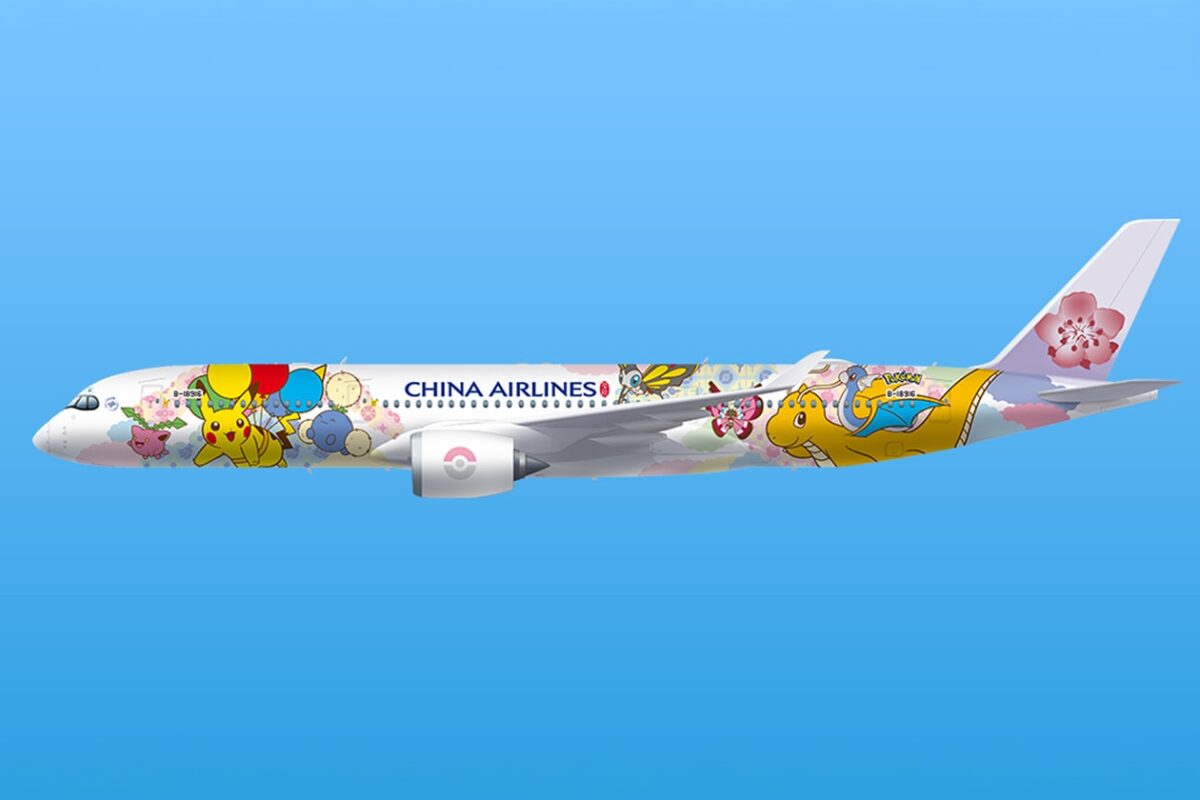 China Airlines Pikachu Jet CI2 Exterior