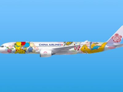 China Airlines Pikachu Jet CI2 Exterior