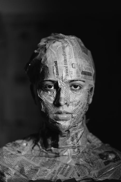 Conceptual portrait exploring identity