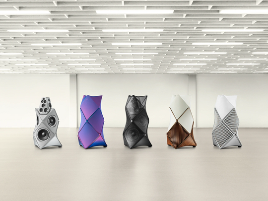 All five Beolab 90 Atelier Anniversary Editions