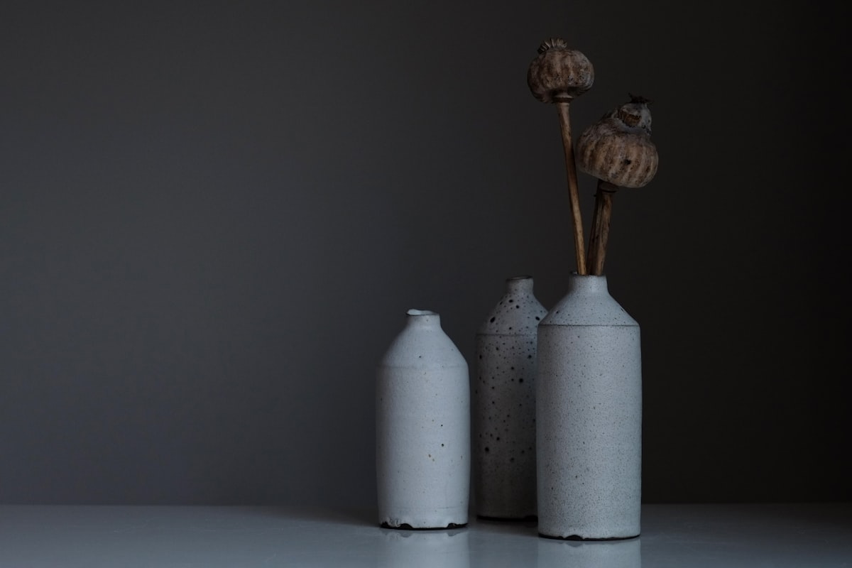 Handmade ceramic craft with tactile texture