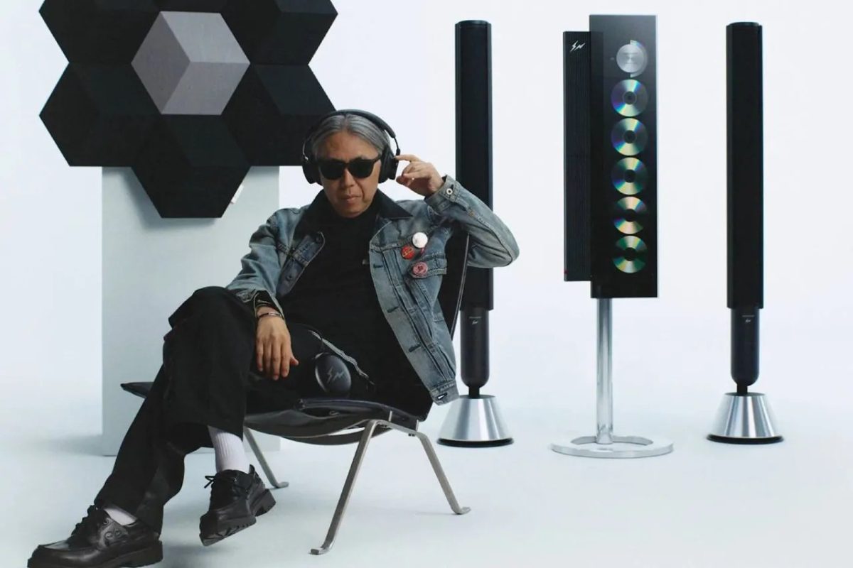 Hiroshi Fujiwara with Fragment Design x Bang and Olufsen collection