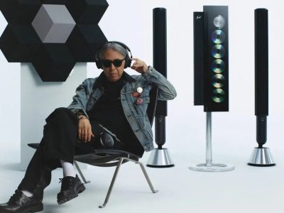 Hiroshi Fujiwara with Fragment Design x Bang and Olufsen collection
