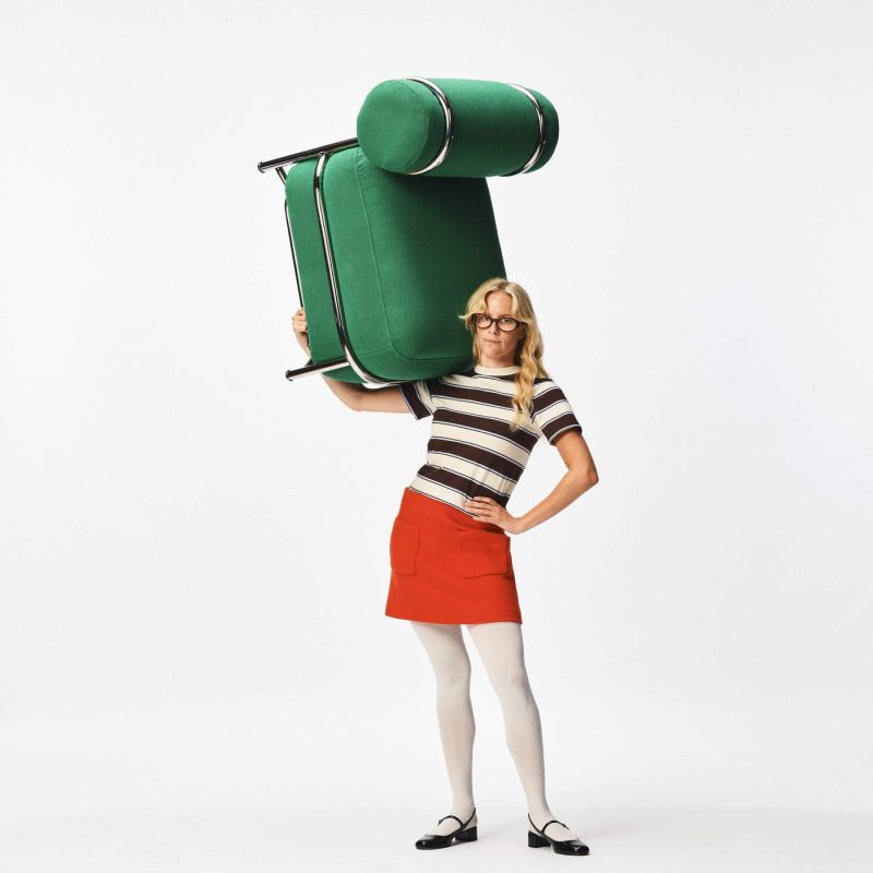 IKEA PS 2026 เก้าอี้เป่าลมสีเขียว