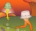 Linda Merad Hermès Interlude - bucket hats with legs walking in autumn mushroom field