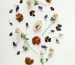 ดอกไม้อัดแห้งจัดวางบนพื้นขาว — specimen sheet aesthetic