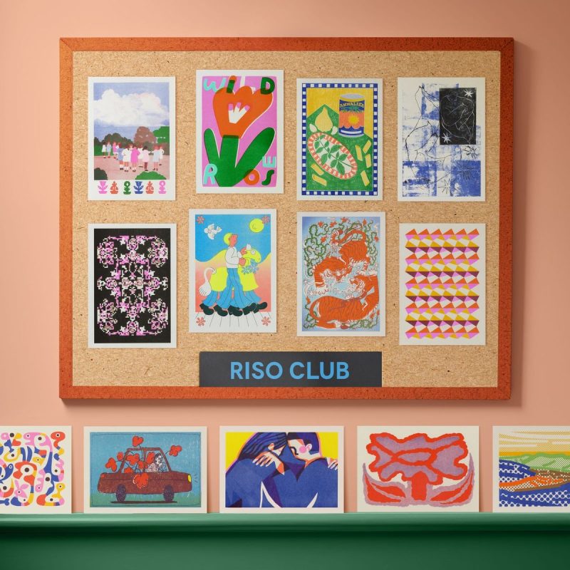Riso Club postcards by Risotto Studio