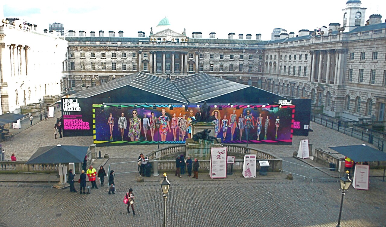 Courtyard of Somerset House, home of the Courtauld Gallery, London