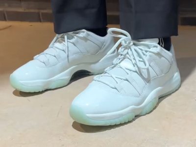 JAIDE x Air Jordan 11 Low Fiberglass - on foot