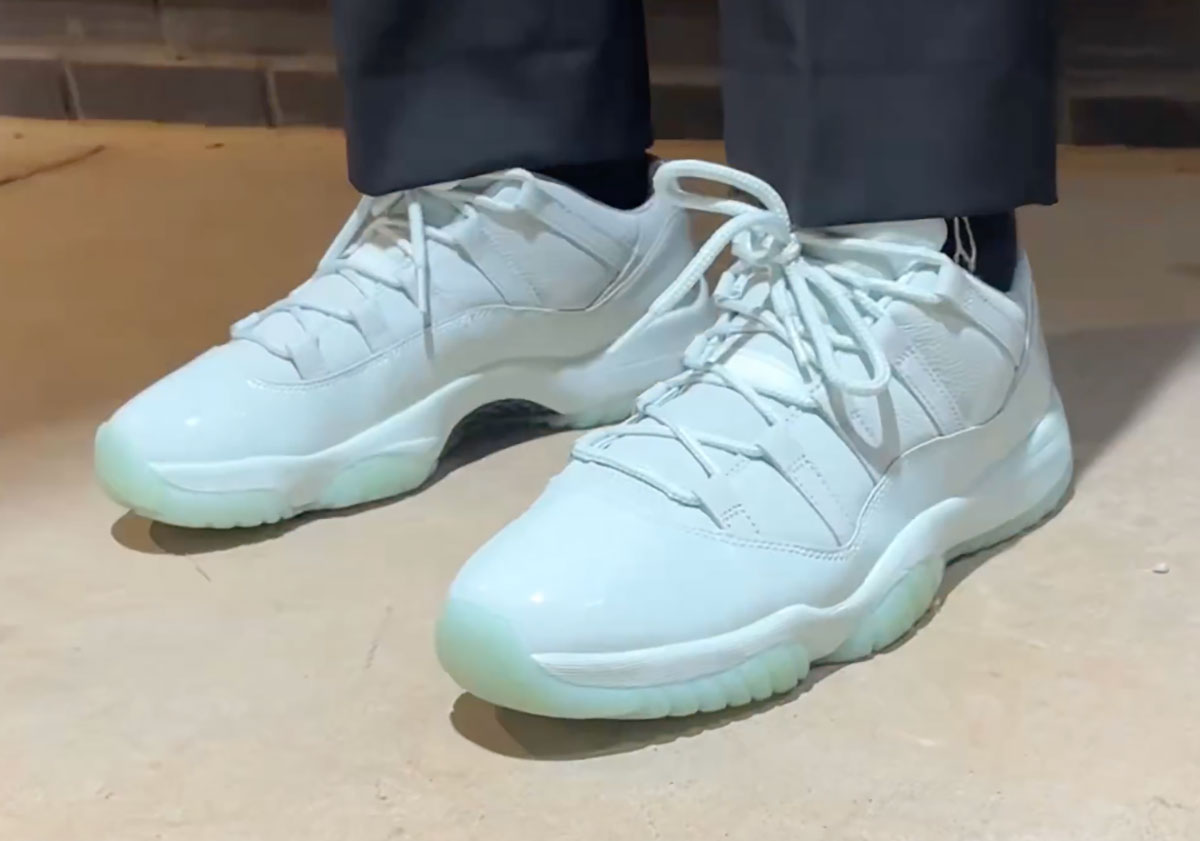 JAIDE x Air Jordan 11 Low Fiberglass - on foot