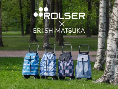 รถเข็นจ่ายตลาด ROLSER ลายผ้าจากคอลแล็บกับ Eri Shimatsuka