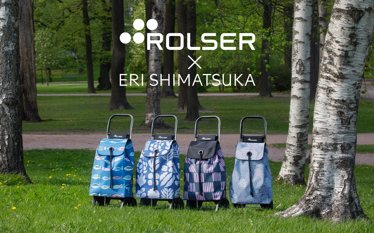 รถเข็นจ่ายตลาด ROLSER ลายผ้าจากคอลแล็บกับ Eri Shimatsuka