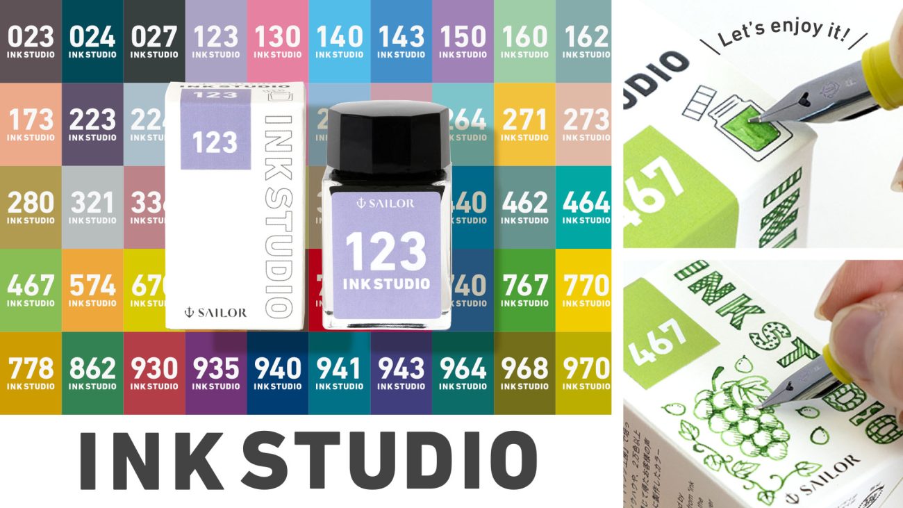 INK STUDIO ชุดหมึกปากกาหมึกซึม 50 สีจาก Sailor